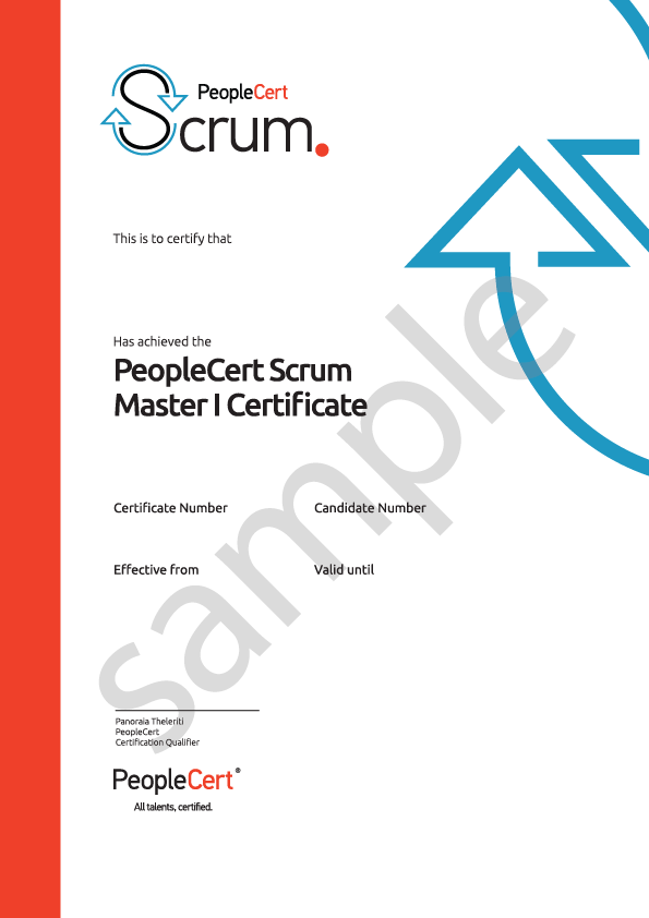 certifikát PeopleCert Scrum Master I